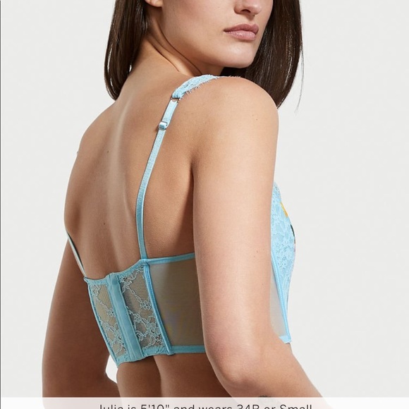 Victorias Secret Unlined Lace-Up Corset Top - Picture 4 of 6